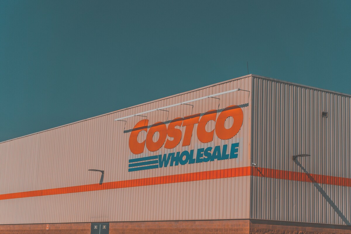 A Costco warehouse sign